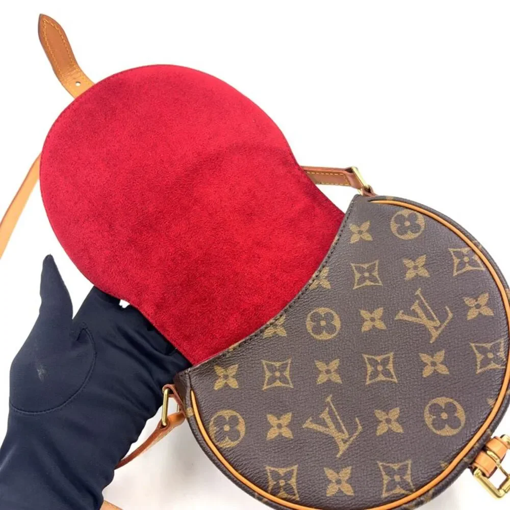 Louis Vuitton Monogram Shoulder Bag Brown PVC